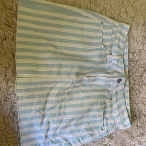 Blue and white skirt